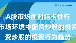 A股市场面对结构性行情阶段的市场环境中配资炒股的投资行为趋势
